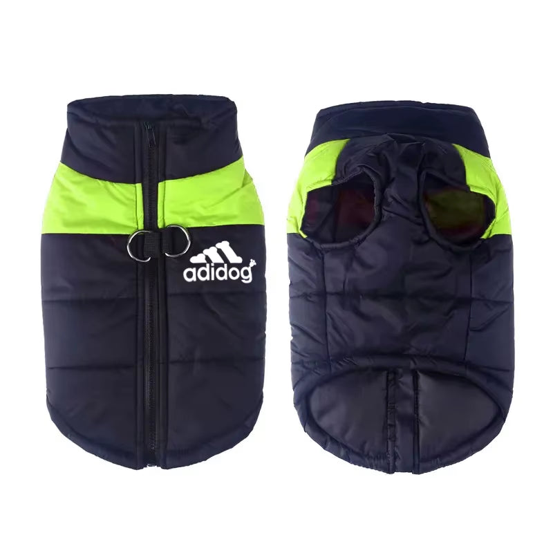 Waterproof Warm Dog Clothes Pet Coat Winter Vest Padded Zipper Jacket Dog Clothing for Small Medium Big Dogs the Dog Face Outfit